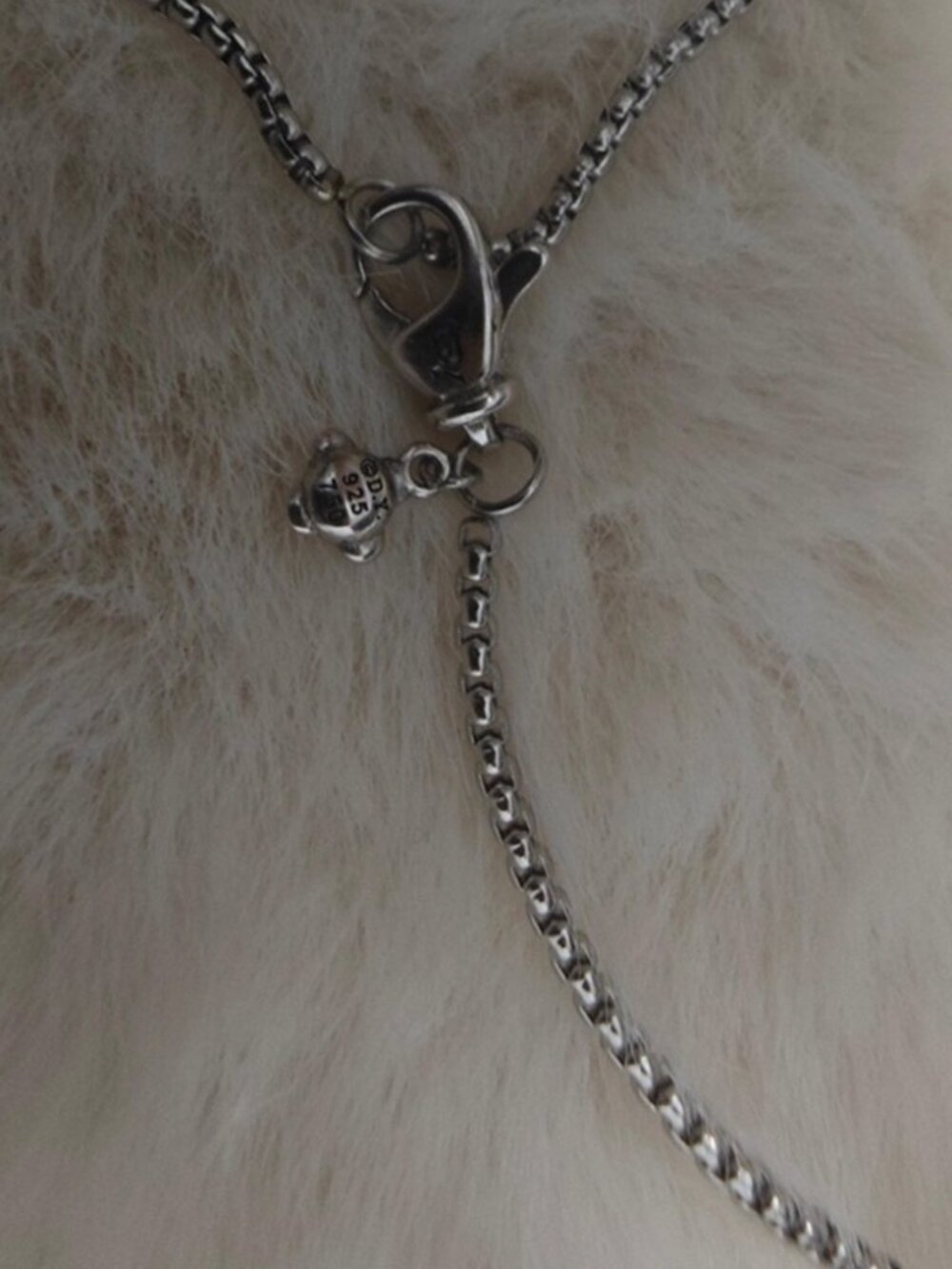 David Yurman Silver and Gold Necklace - Picture 4 of 6